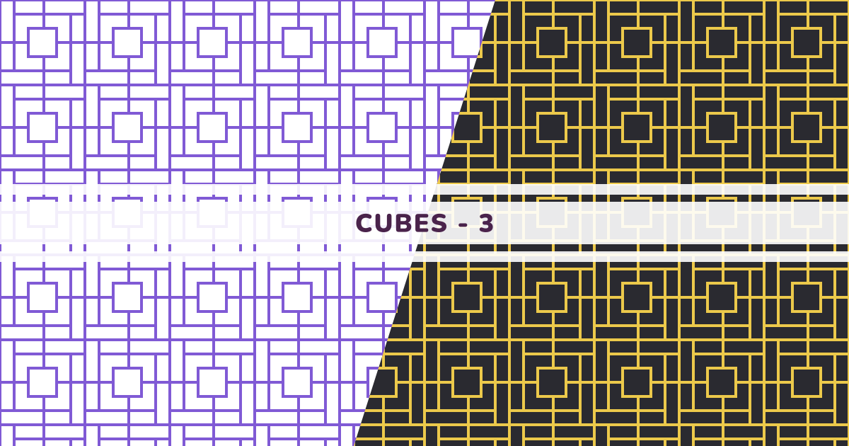 Cubes - 3 - Pattern Monster | SVG Pattern Generator