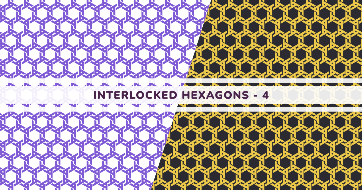Interlocked Hexagons - 4 - Pattern Monster | SVG Pattern Generator