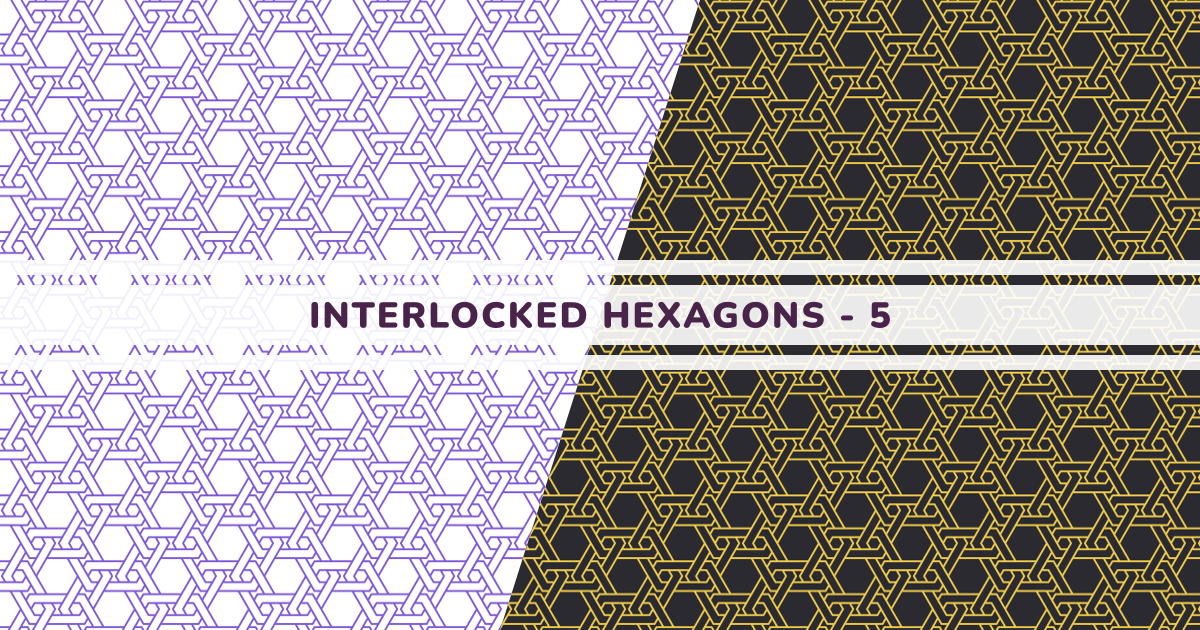 Interlocked Hexagons - 5 - Pattern Monster | SVG Pattern Generator